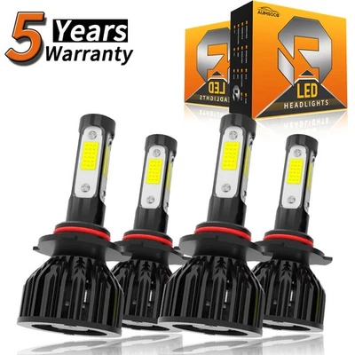 For GMC Savana 1500 2500 3500 4500 1996-2021 LED Headlight Kit Bulbs Hi/Lo Beam - Image 1 of 4