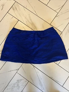 Lands' End Damengröße 18 W blau Schwimmrock Skort Badeanzug Unterteil - Bild 1 von 8