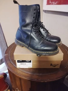 Dr Martens 1490 Smooth Black Boots. Size 13 US. NOS - Picture 1 of 7