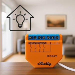 Shelly Plus i4 DC WLAN-Steuerung Relais Modul – Smarte Home Steuerung 5–24V DC - Bild 1 von 4