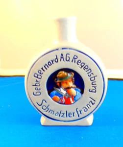 Vintage deutsche Porzellan Schnupftabakflasche, blau/grau salzglasiert - seltener Fund - Bild 1 von 10