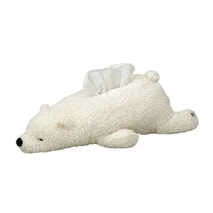 Super Soft Plush Polar Bear Tissue Box Cover Cute Paper Holder Napkin Box for... - Picture 1 of 2