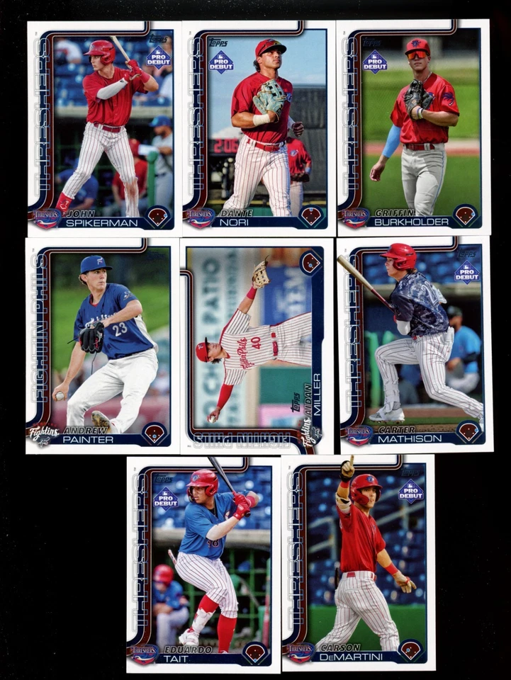2025 TOPPS PRO DEBUT EQUIPO PHILADELPHIA PHILLIES SET ANDREW PAINTER Foto 1 de 1