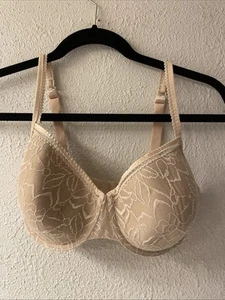 Wacoal Size 32DDD Bra Beige Lace Underwire Padded Cream 853148 - Picture 1 of 9
