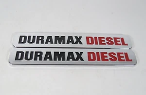 Chevrolet Duramax Diesel Emblèmes Silverado Colorado Express Insignes de porte plaque signalétique - Photo 1/3