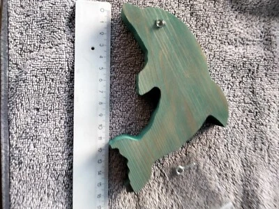 Delfin Deko Holz ca. 15 cm lang, Delphin - Bild 1 von 4