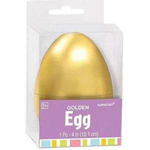 Golden Egg Hunt Scavenger Easter Holiday Party Favor Large Fillable Plastic Egg - Picture 1 of 2