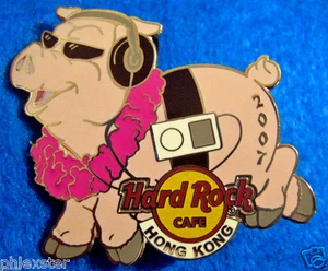HONGKONG NEUJAHR SCHWEIN KOPFHÖRER PINK LEI SONNENBRILLE 2007 Hard Rock Cafe PIN LE - Bild 1 von 1