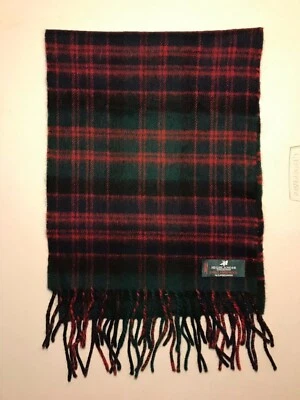 100% LAMBSWOOL HIGHLANDER COLLECTION SCOTLAND SCARF NEW WITHOUT TAGS 11" X 52" - Image 1 of 4