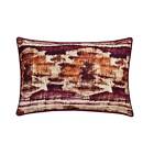 Lumbar Cushion Cover Purple Set of 2, Sofa Decor Cotton - Ikat Rhythm