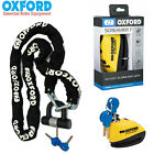 Oxford Motorcycle H/D Chain Sold Secure Lock 2.0m With Screamer7 Alarm Disc Lock