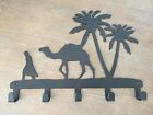 Sahara Wüste Kamel & Palmen Wand Schlüsselhalter 5 Haken Mantel Geldbörse Aufhänger Gestell