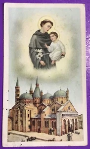 SANTINO HOLY CARD, SANT’ANTONIO DA PADOVA -RIF. 9475 - Foto 1 di 2