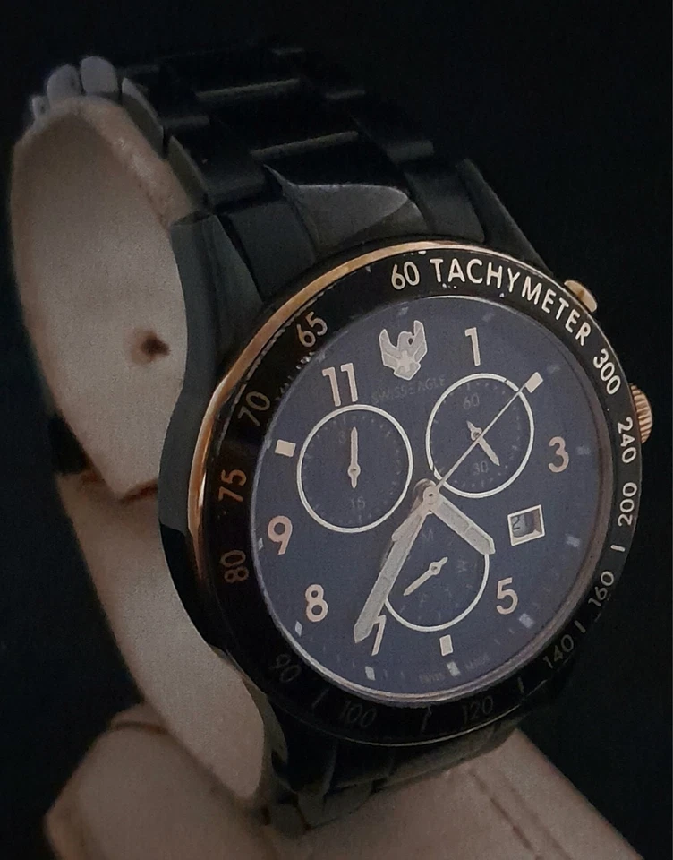 Reloj Hombre Swiss Eagle Cronógrafo Cuarzo.ENVÍO PRIORITARIO GRATUITO. Foto 1 de 4