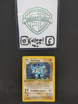 POKÉMON SET BASE 1° EDIZIONE MACHAMP HOLO 8/102 DMG - Immagine 1 di 2