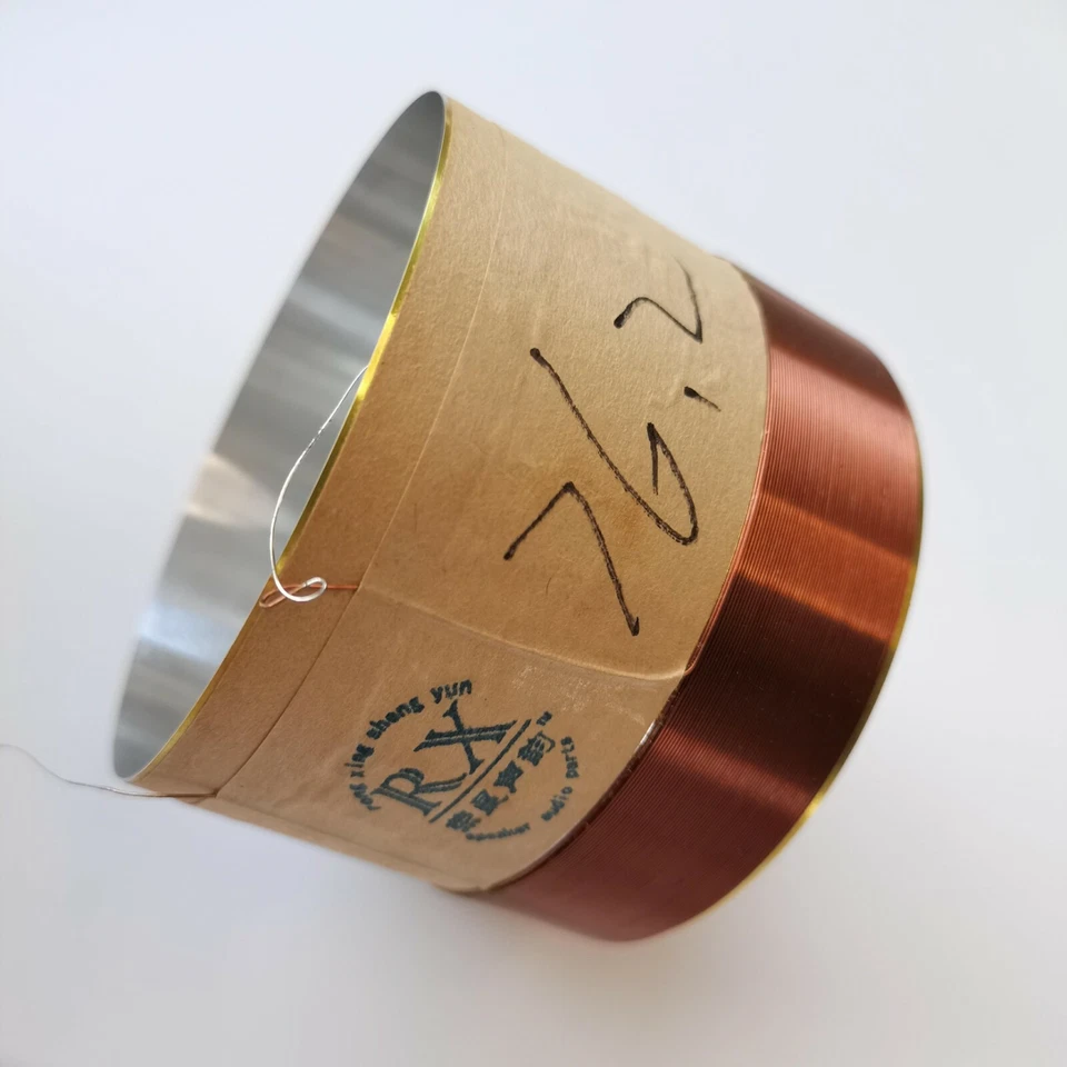 1 pieza ID: 76.2mm 3" 2F 8 ohm bocina bobina de voz blanco aluminio woofer altavoz de graves Foto 1 de 1