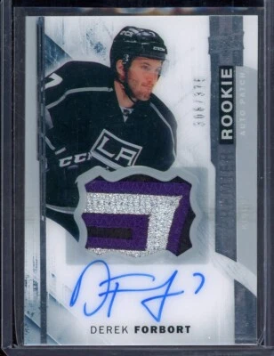 2015-16 Upper Deck Premier Rookie Patch Autographs #74 Derek Forbort 308/375 - Image 1 of 2