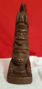 Shamans 8 inch Totem Pole. Composite. Made in British Columbia. - Picture 1 of 8