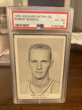 1955 Ashland Oil Robert Bob Burrow Psa 4 Aetna Back University Of Kentucky