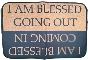 Welcome Front Door Mat Non Slip Door Mat Entrance Rug Shoe Scraper 24" By 16" - Picture 1 of 2