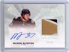 21-22 SP Authentic 11-12 Retro Future Watch Auto Relic #MM Mason McTavish 3/50