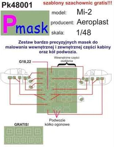MI-2 PAINTING MASK TO AEROPLAST KIT #48001 1/48 PMASK - Picture 1 of 1