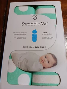NWT SwaddleMe Original Swaddle Size L  4-6 Months (Pack of 2) - Picture 1 of 4