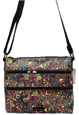 Sakroots Basic Crossbody Bag Rainbow Spirit Desert Double Zipper - Image 1 of 4