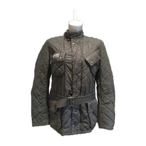 Womens Barbour Jaket Black International Vario Quilted Coat Size Small - Picture 1 of 16