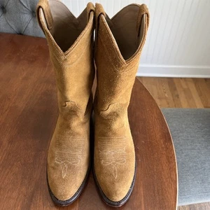Tecovas THE JOHNNY Suede Cowboy Boots For Men Size 8 D In Honey Suede - Picture 1 of 7