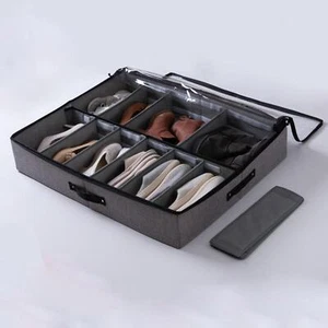 Loviver Underbed Storage Box Organizer Container Sturdy Handles and Dustproof - Picture 1 of 7