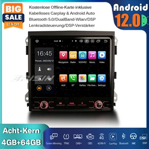 8.4" IPS Android 13 Autoradio GPS DAB+CarPlay Navi OBD2 Wifi Für PORSCHE CAYENNE - Bild 1 von 16
