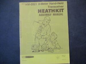 1975 Heathkit modèle manuel d'assemblage modèle HW-2021 2 mètres émetteur-récepteur portatif