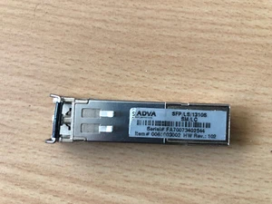 ADVA SFP/LS/1310S/SM/LC SFP with Black Lever Plastic Instead of Blue -Inc VAT - Picture 1 of 5