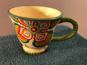 Tazza botte cracker punto floreale lavoro Lori Siebert MAX5756 - Foto 1 di 8