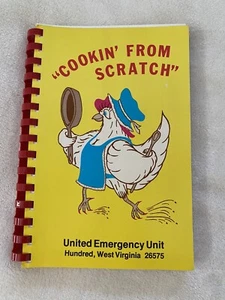 Vtg 1984 Cookin' From Scratch Happiness Is Homemade McCammon ID LDS Cookbook - Picture 1 of 7