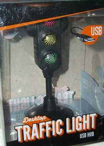 Computadora PC de escritorio Luz de parada de tráfico USB concentrador conexión almacenamiento relleno Navidad - Imagen 1 de 2