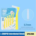 10Pcs L Shape Interdental Brush Clean Between Teeth Mini Toothbrush Toothpick