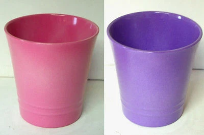 Blumentopf Übertopf Orchidee Keramik Topfe Blumen rund Pflanzkübel 2 stück - Bild 1 von 2