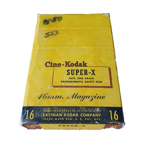 Cine-Kodak Super-X 16mm Magazine July 1952 Box 50' Film Movie Camera Unused - Picture 1 of 4