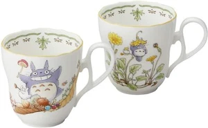 Juego de 2 tazas Noritake Bone China 375cc My Neighbor Totoro Japón nuevas con seguimiento - Imagen 1 de 8