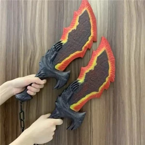 God of War Kratos Blades Of Chaos Weapons Rubber Replica Cosplay Costume Prop - Picture 1 of 9