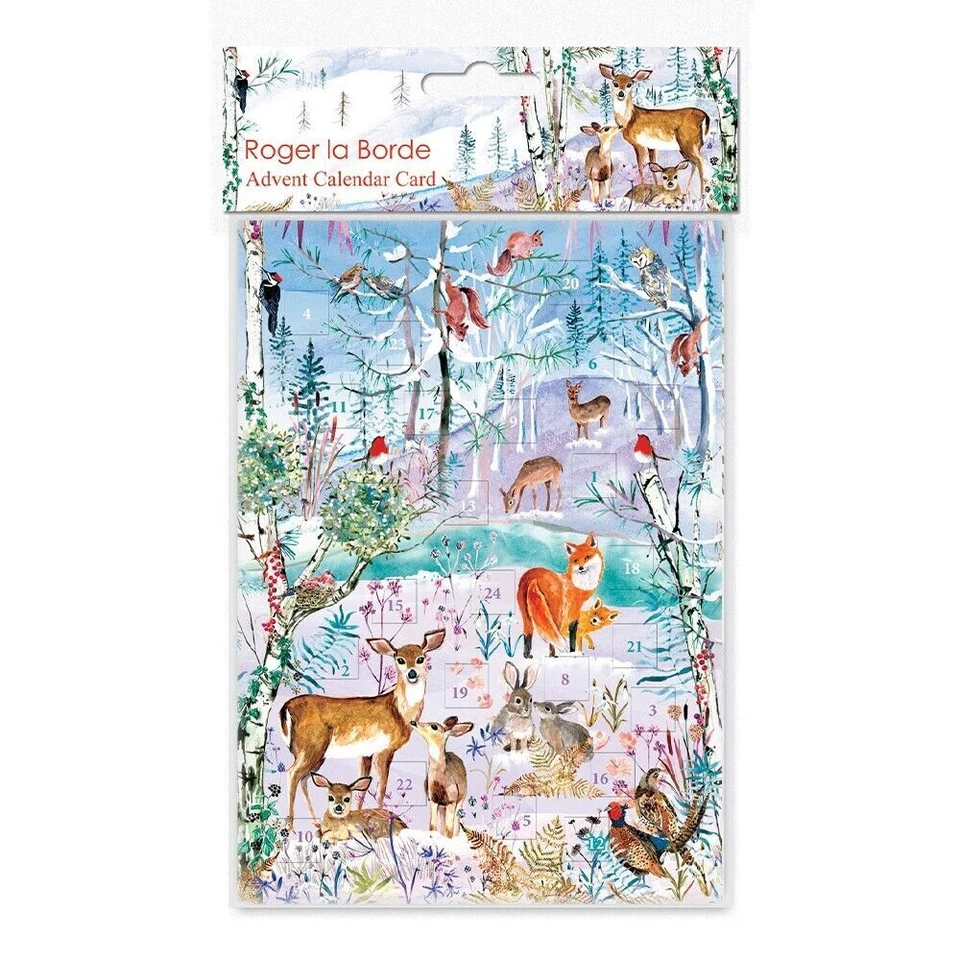 Wild Winter Song Advent Calendar Card 170 x 120 mm with envelope Roger la Borde - Image 1 of 1