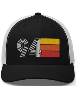 94 1994 Vintage Retro Embroidered Trucker Hat Cap, 31st Birthday Unisex Hat Gift - Picture 1 of 5
