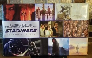 STAR WARS: THE COMPLETE SAGA, 8 LIMITED EDITION COLLECTIBLE LITHOGRAPHS - Picture 1 of 8