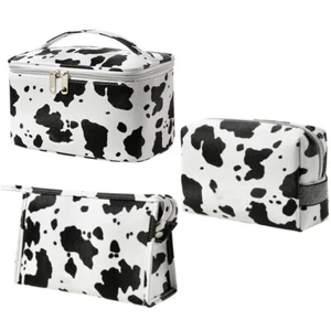1 Pc Cow Animal Milk Mini Cute Style Makeup Bag Travel Cosmetic Bag Pouch Bag - Picture 1 of 14