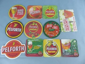 Lot de 11 SOUS BOCK différents PELFORTH beer mats bierviltje Bierdeckel C67 - Imagen 1 de 2