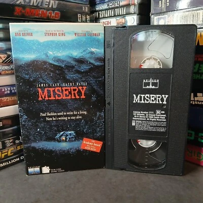 Misery (VHS) Stephen King, Horror; TESTED, SHIPS FREE Foto 1 de 4