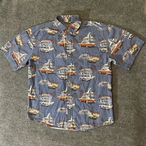 Camicia uomo Ford Thunderbird stampa bottoni XL Clearwater Outfitters cotone - Foto 1 di 12