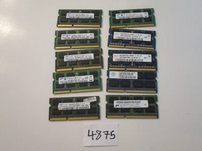 Samsung+Hynix 10x2Gb=20Gb PC3-8500 1066Mhz DDR3 SO-DIMM Laptop Memory RAM (4875) - Image 1 of 2